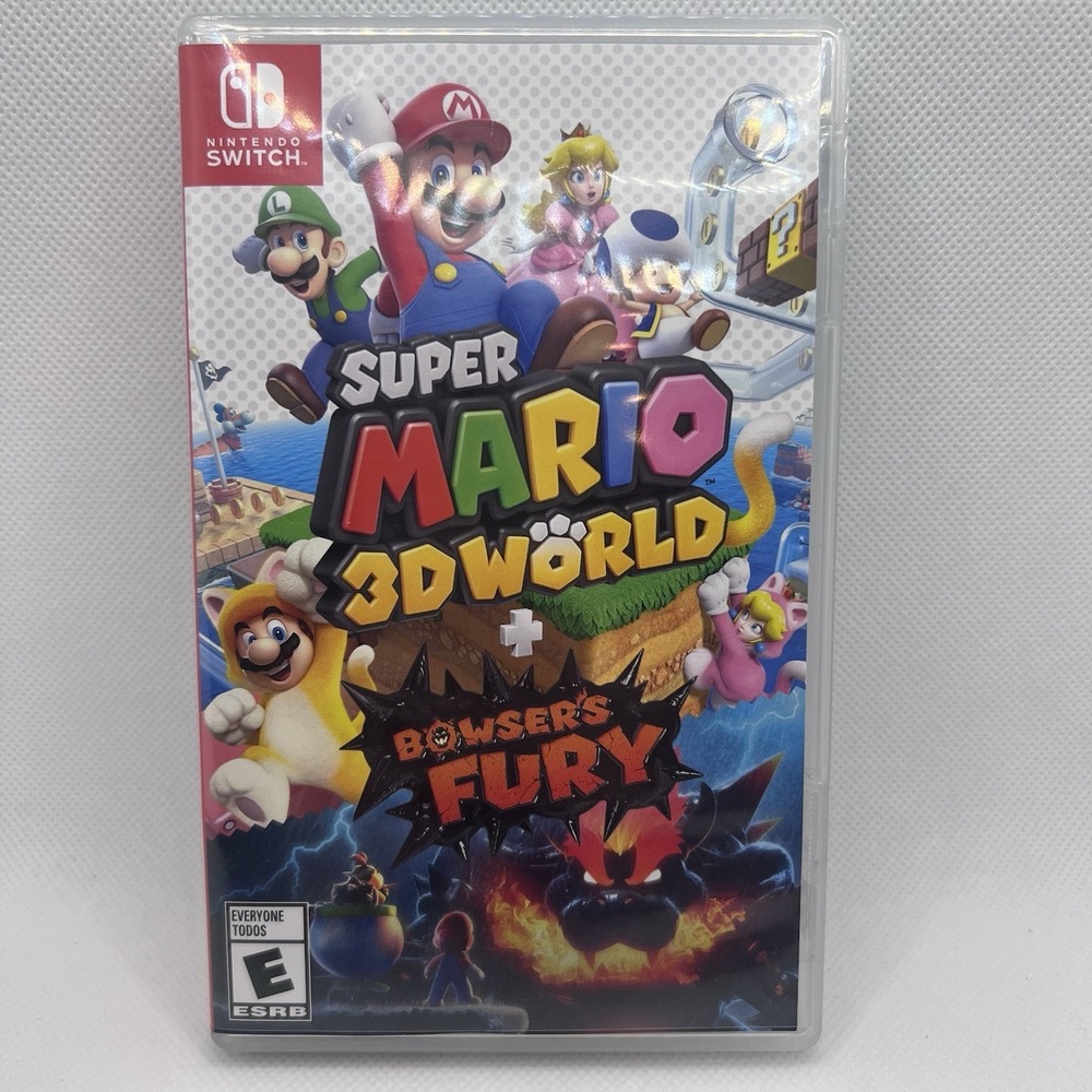 Super Mario 3D World + Bowser's Fury Nintendo Switch Case Only No Game Empty Box